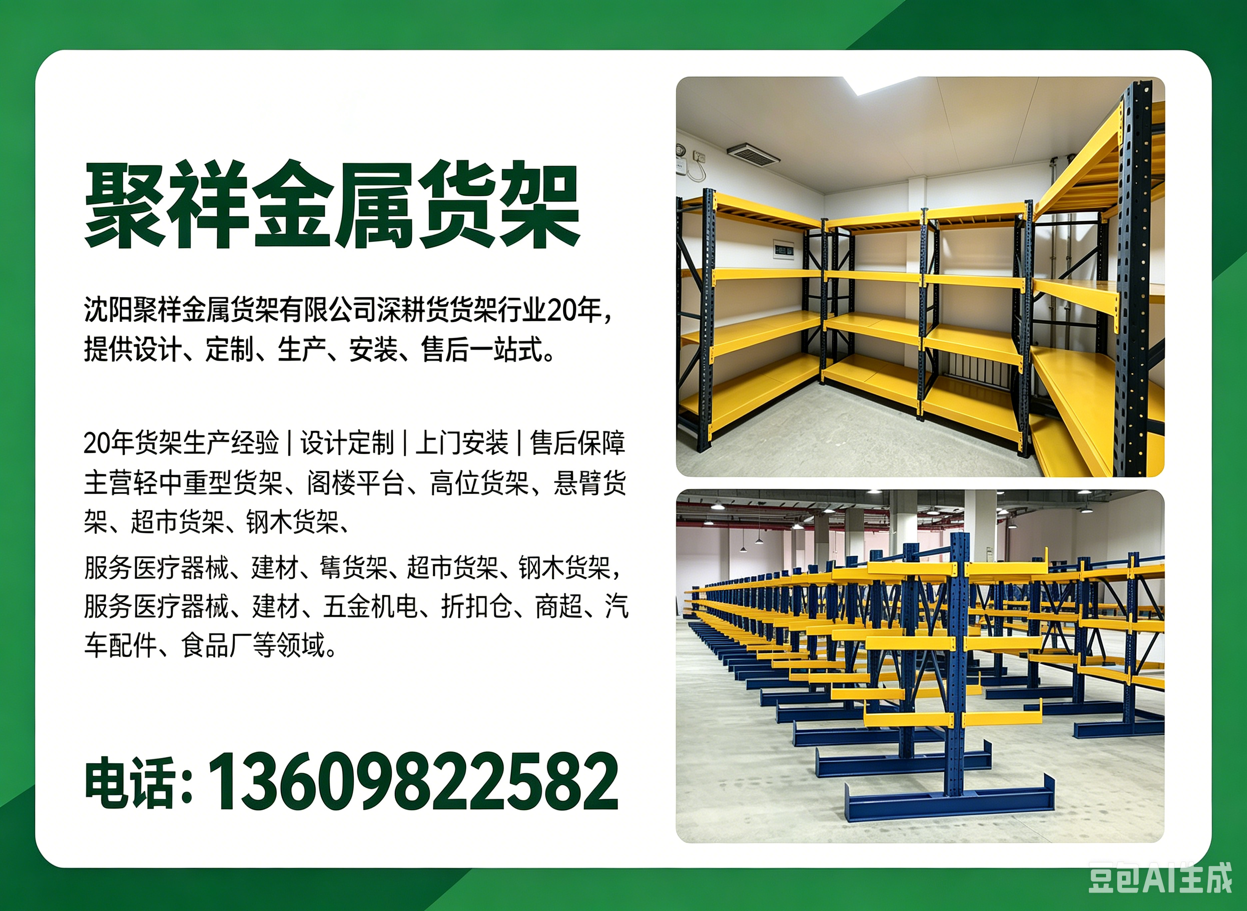 聚祥金属货架抚顺线上分站